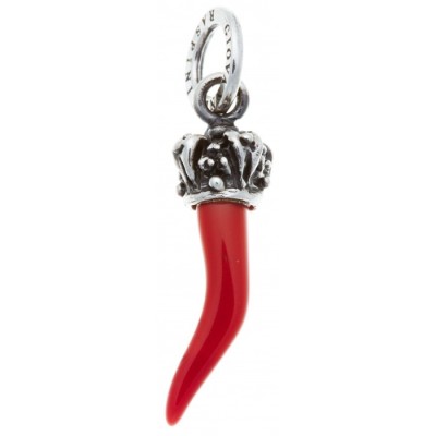 Charm Corno Rosso Corona 10166 [007782d1]