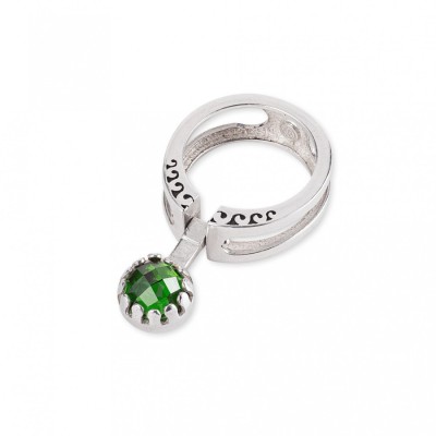 Anello/Ciondolo Gerardo Sacco con Pietra verde e marschera 50264VE [9198c9ba]