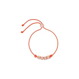 Bracciale Dodo con cordino arancione e scritta Amo dbc3001-letam-rorag [c28f6e4b]