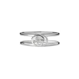 Anello Gucci Interlocking doppia GG YBC298036 [4053c32e]