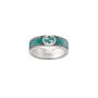 Anello Gucci Interlocking silver & turquoise YBC645573 [20c134f6]