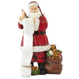 Statuina Babbo Natale con Lista Regali Christmas Figurines  EasyLife  R2801CHFI [991672aa]