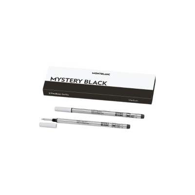 2 REFILL PER FINELINER (M) MYSTERY BLACK (NERO) MONTBLANC 128246 [c7ac249e]