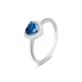 Anello Solitario Silver Elegance Argento Rodiato Cubic Zirconia Stroili [4a7a801a]