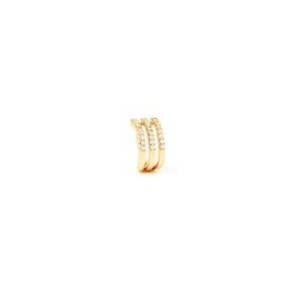 Ear Cuff Romantic Shine Metallo Dorato Cristallo Stroili [05019abe]